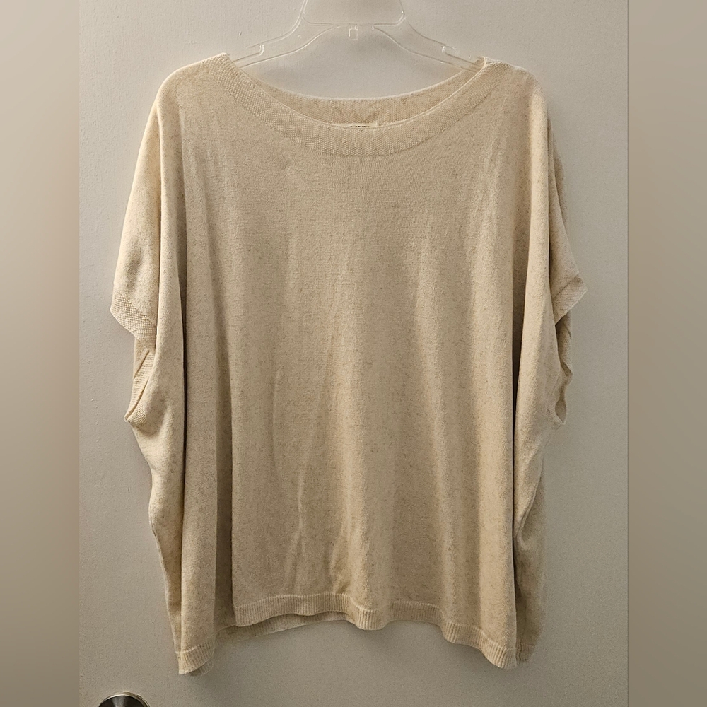 Max Studio Cream Knit Top